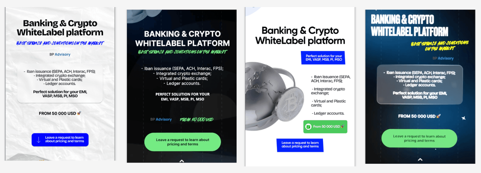 4 сделки по $50K для Финтех White Label платформы
